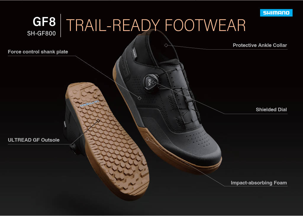 SHIMANO GF800 MTB-Schuhe Weiß