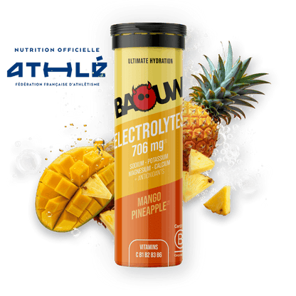 Energiegetränk BAOUW (Röhrchen mit 10 Brausetabletten) Mango/Ananas