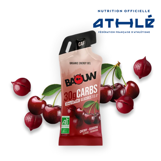 Energie-Gel BAOUW Kirsche/Guarana/Koffein (44g)