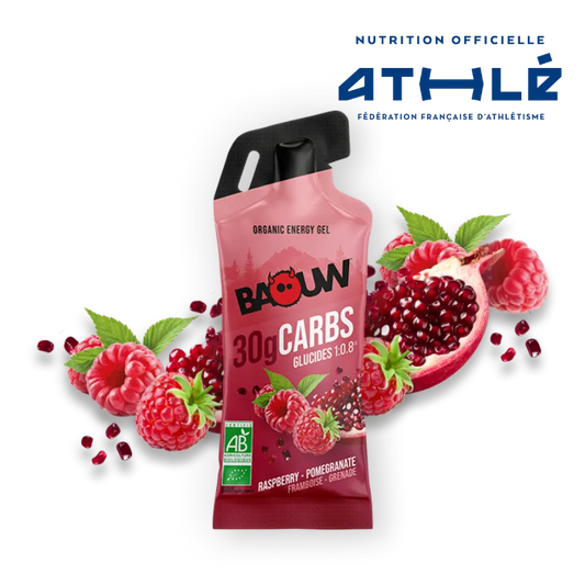 Energiegel BAOUW Himbeere/Granatapfel (44g)