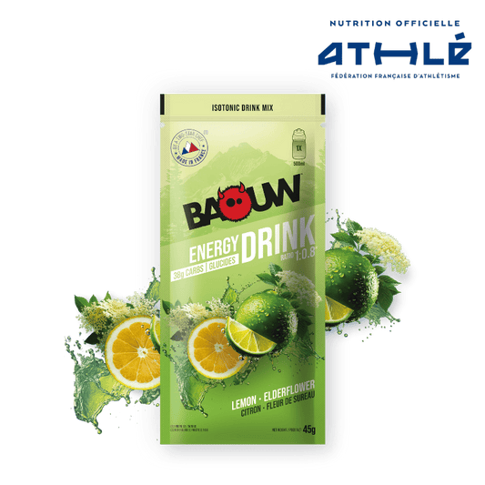 BAOUW ISOTONIC Energie-Drink (45g) Limette/Holunderblüte