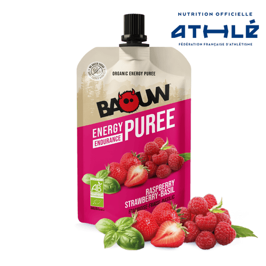 BAOUW Bio Rezept Fruchtpüree Himbeere/Erdbeere/Basilikum (90g)