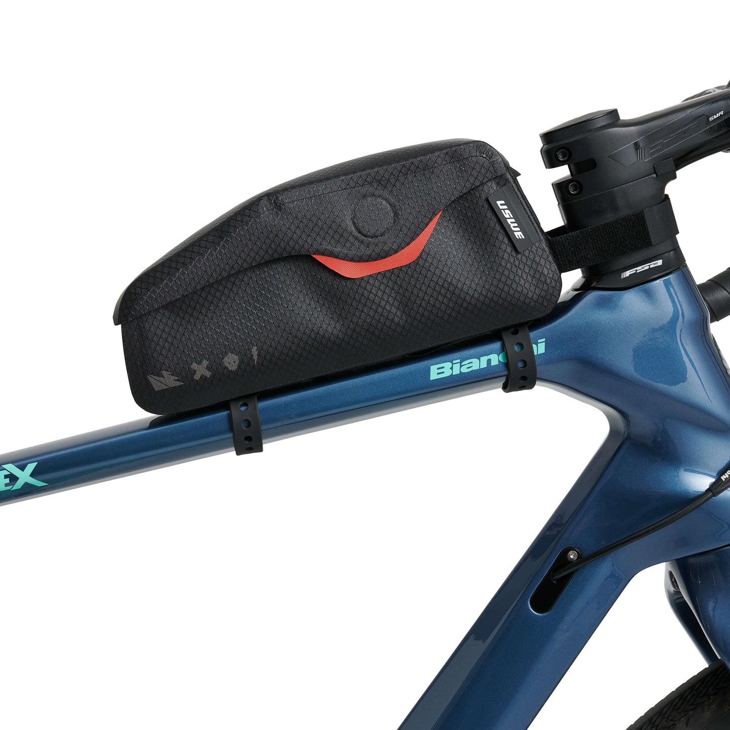 USWE TOP TUBE MAGNETIC 1,2 l Rahmentasche, schwarz
