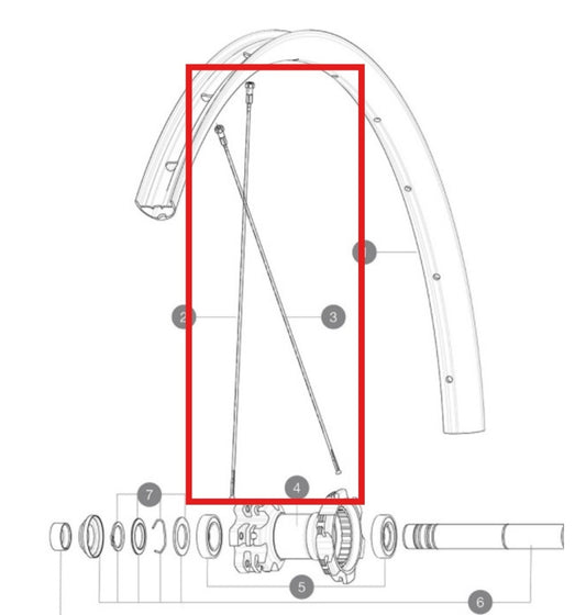 SET 12 AR-SPEICHEN MAVIC CROSSMAX LIGHT 29'' 294MM