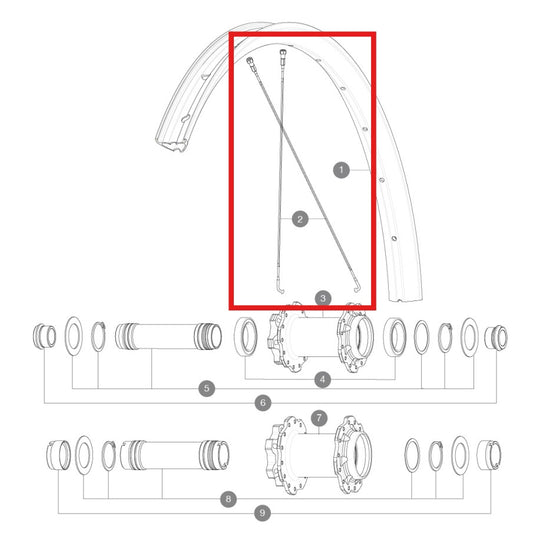 KIT 14 SPEICHEN MAVIC J GEBOGEN STAHL 298MM DEEMAX DH 20 29'' + NIPPEL STAHL SCHWARZ