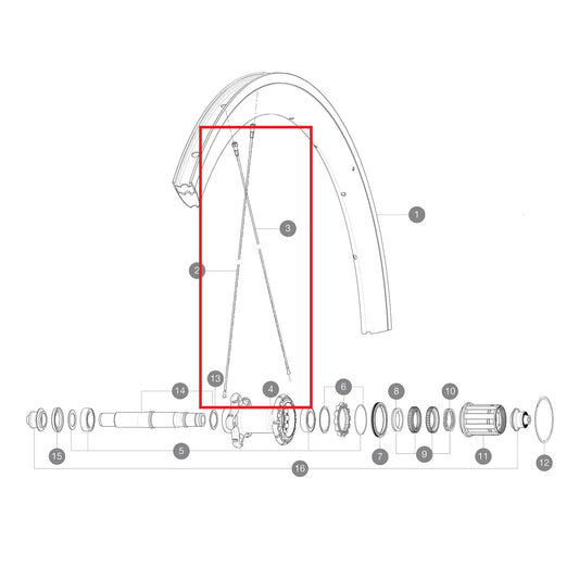 KIT 12 BUTTED AERO STAINLESS SPOKE 277 + ALU NIPPEL + WASHER
