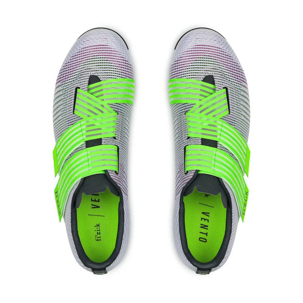 FIZIK VENTO POWERSTRAP R2 Rennradschuhe, Violett/Grün