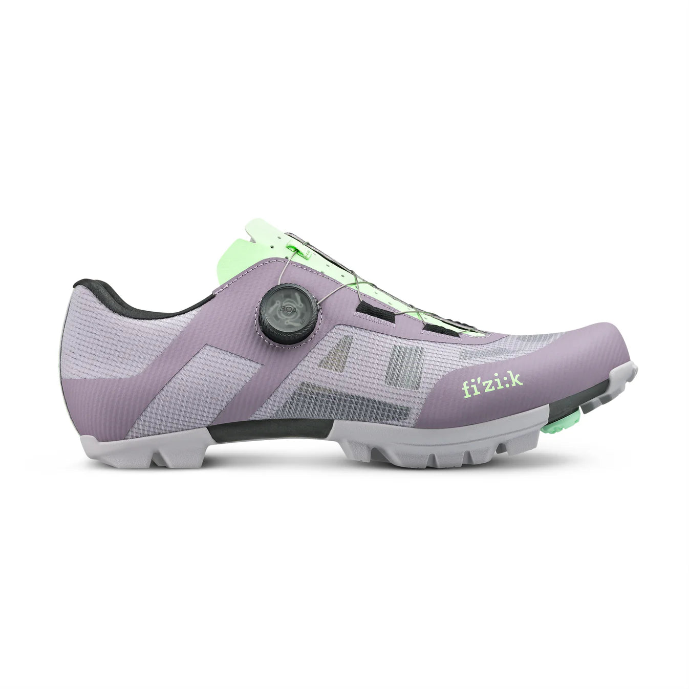 FIZIK VENTO PROXY WIDE XC/Gravel-Mountainbike-Schuhe, Lavendel/Grün