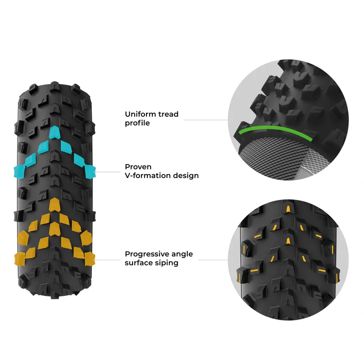 Reifen VITTORIA TERRENO T60 MIXED 700x45c Gravel Endurance Tubeless Ready Weich Schwarz