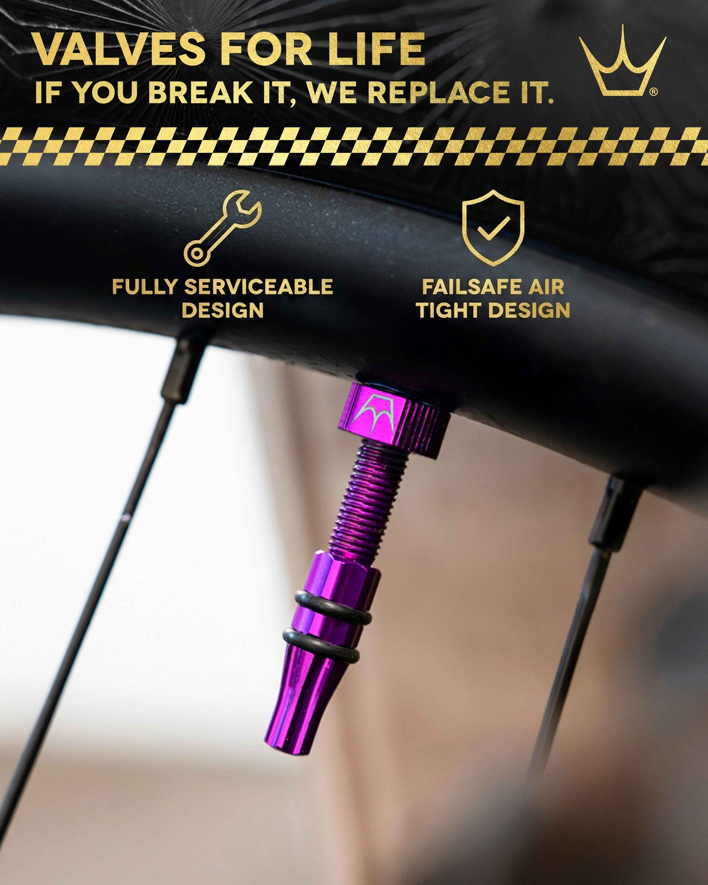 Tubeless-Ventile PEATY'S HOLESHOT FAST FLOW 60mm (x2) Rot