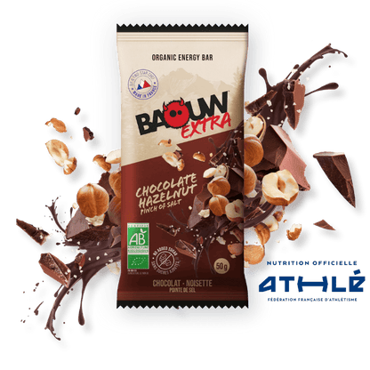 Energieriegel BAOUW BIO EXTRA Schokolade-Haselnuss (50g)