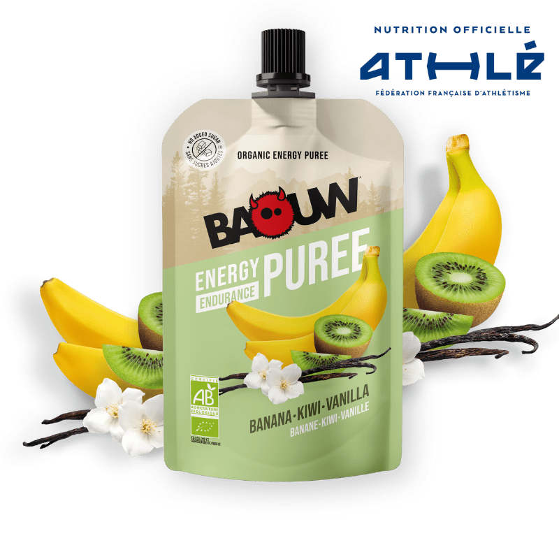BAOUW Bio Rezeptur Fruchtpüree Banane/Kiwi/Vanille (90g)