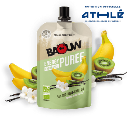 Energiepüree BAOUW Bio Fruchtrezept Banane/Kiwi/Vanille (90g)