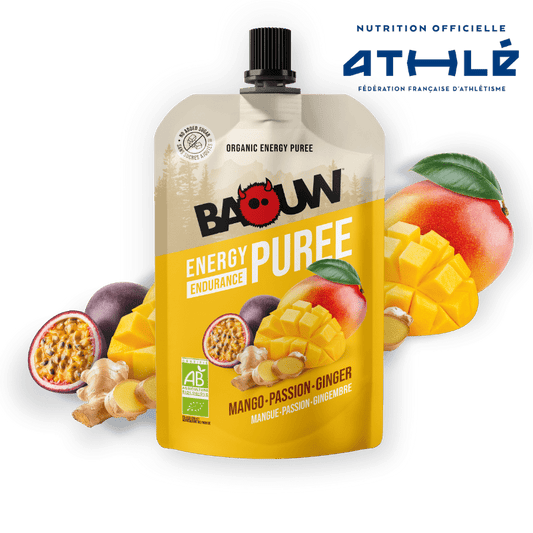 BAOUW Bio Energetisches Fruchtpüree Rezept Mango/Passionsfrucht/Ingwer (90g)