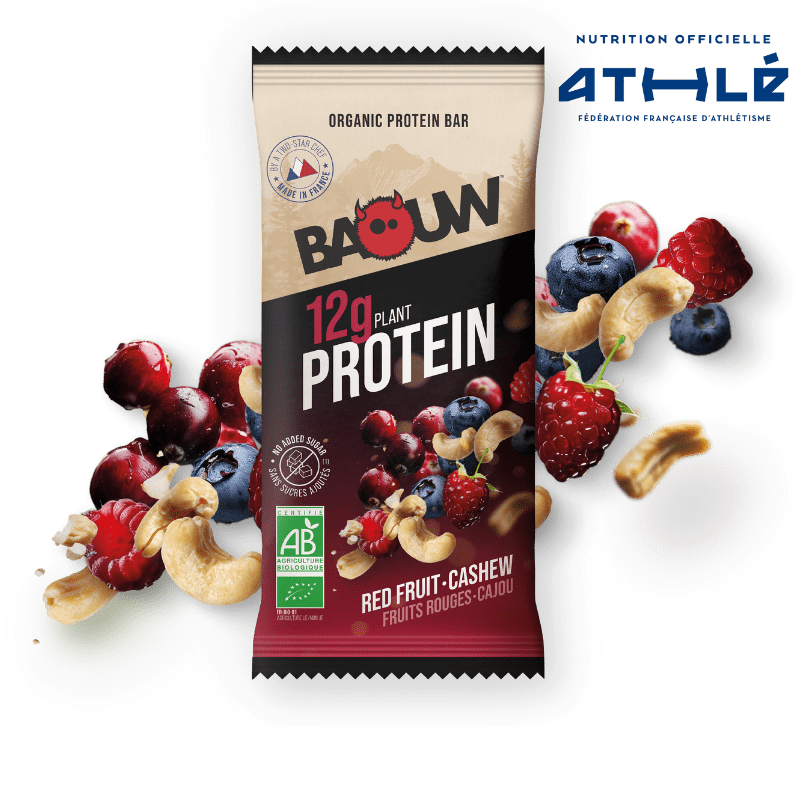 BAOUW BIO EXTRA Proteinriegel Rote Früchte/Cashew (50g)