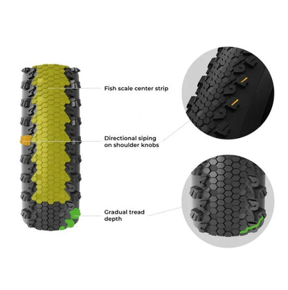 Reifen VITTORIA TERRENO T30 FINE LOOSE Gravel Endurance 700c Tubeless Ready Faltbar Braun