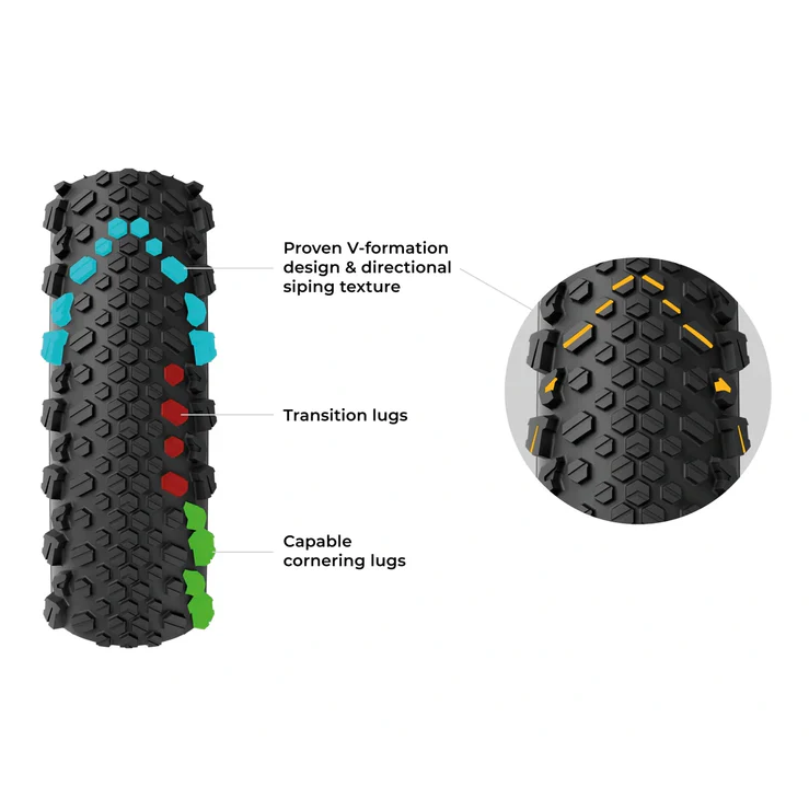 Reifen VITTORIA TERRENO T50 MIXED 700x50c Gravel Endurance Tubeless Ready Weich Schwarz