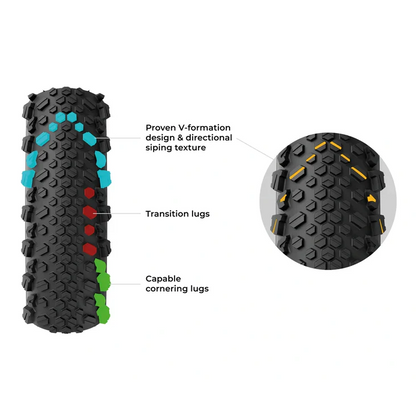 Reifen VITTORIA TERRENO T50 MIXED Gravel Endurance 700c Tubeless Ready Souple Schwarz