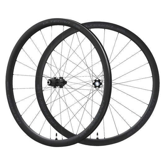 Paar Räder Carbon SHIMANO ULTEGRA R8170-C36 bis Tubeless Ready Reifen (Center Lock)