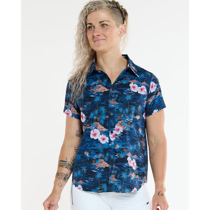 Technisches Hemd DHARCO TECH PARTY OASIS Damen Blau