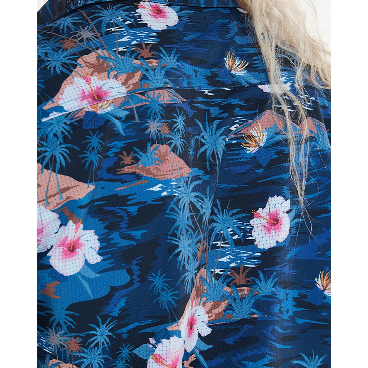 DHARCO TECH PARTY OASIS Damen Technisches Hemd Blau