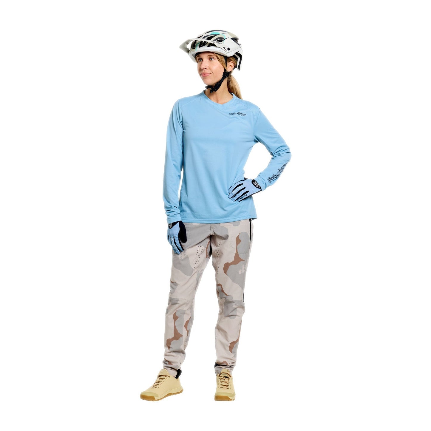TROY LEE DESIGNS LILIUM PRO Damen Langarm Trikot Blau