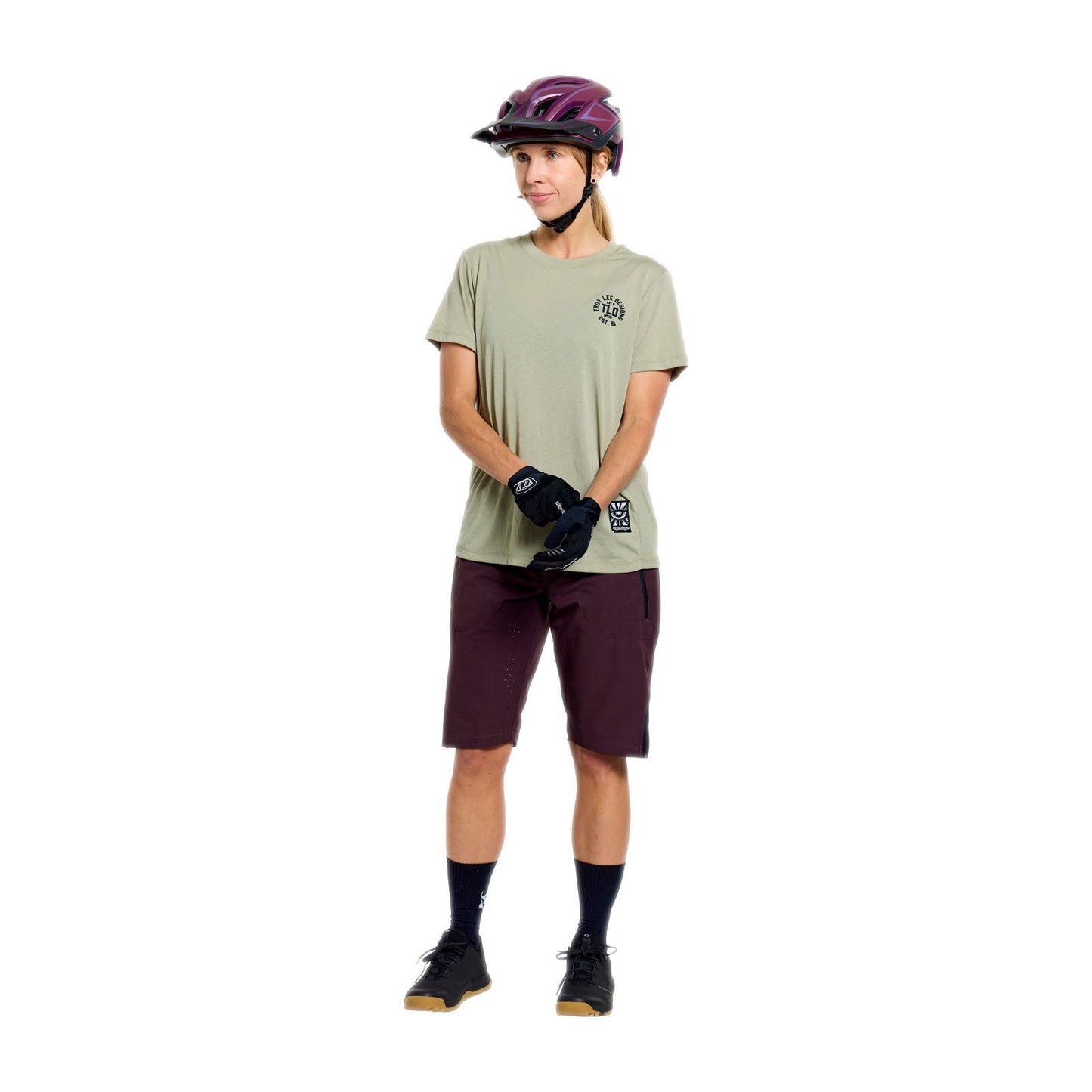 TROY LEE DESIGNS LILIUM RIDE STAMPS Damen Kurzarm Trikot Sage
