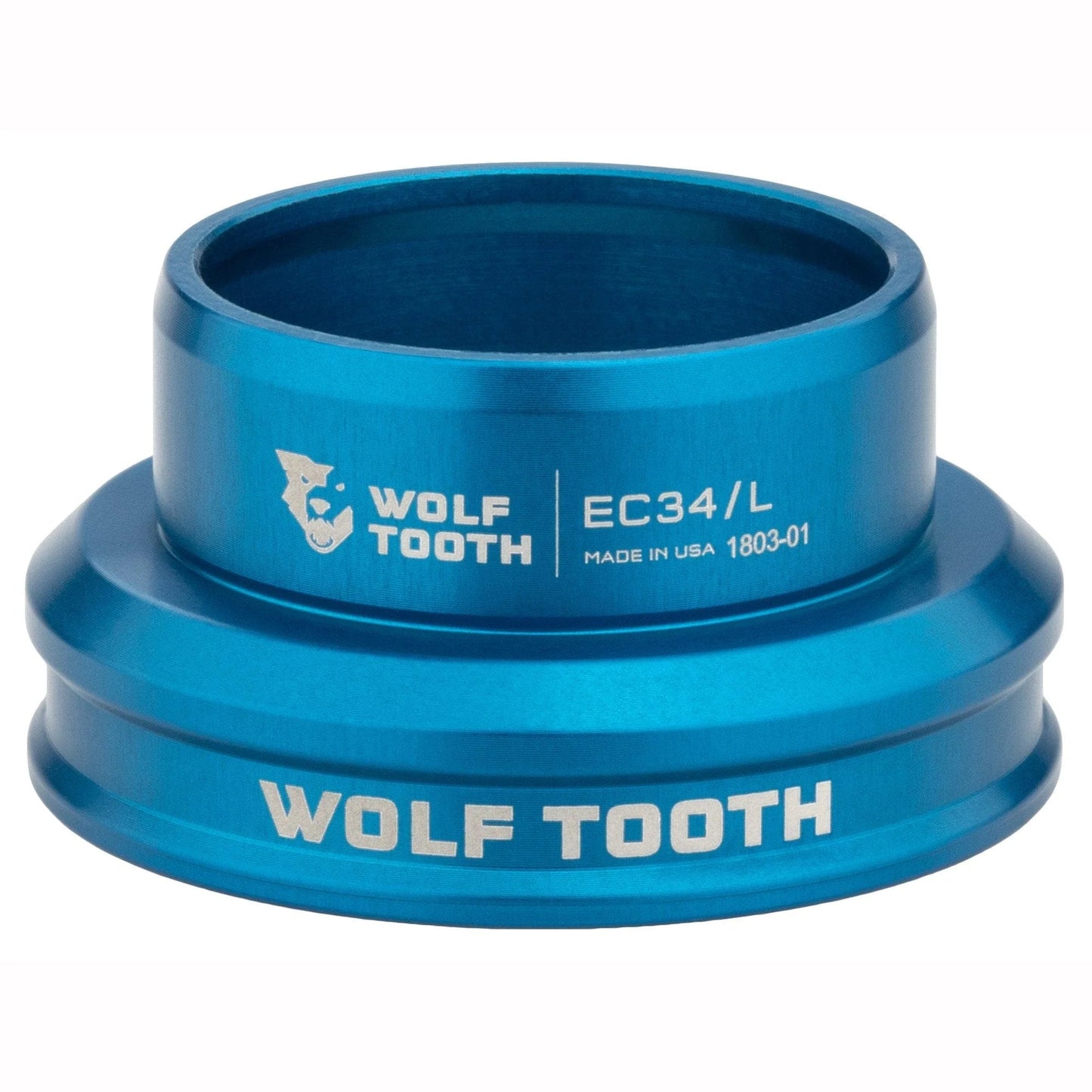 Niedrige Steuerrohrschale für externes Steuersatz-Set WOLF TOOTH PREMIUM 1"1/8 EC34 Blau