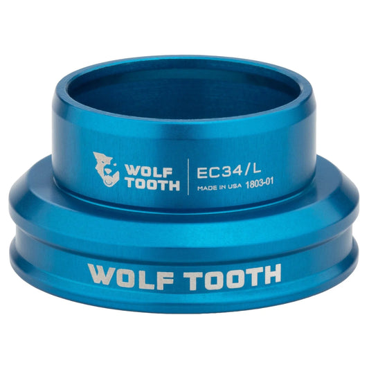 Niedrige Lagerschale für externes Steuersatz-Set WOLF TOOTH PERFORMANCE 1"1/8 EC34 Blau