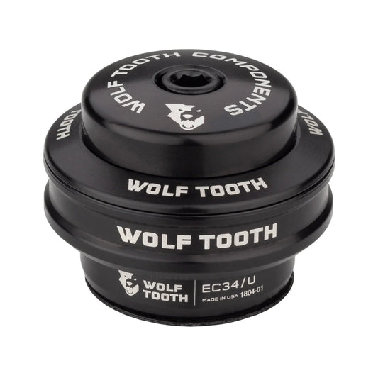 WOLF TOOTH PREMIUM 1"1/8 EC34 Stack 16 mm Schwarz, hohe Pfanne für externe Steuersätze