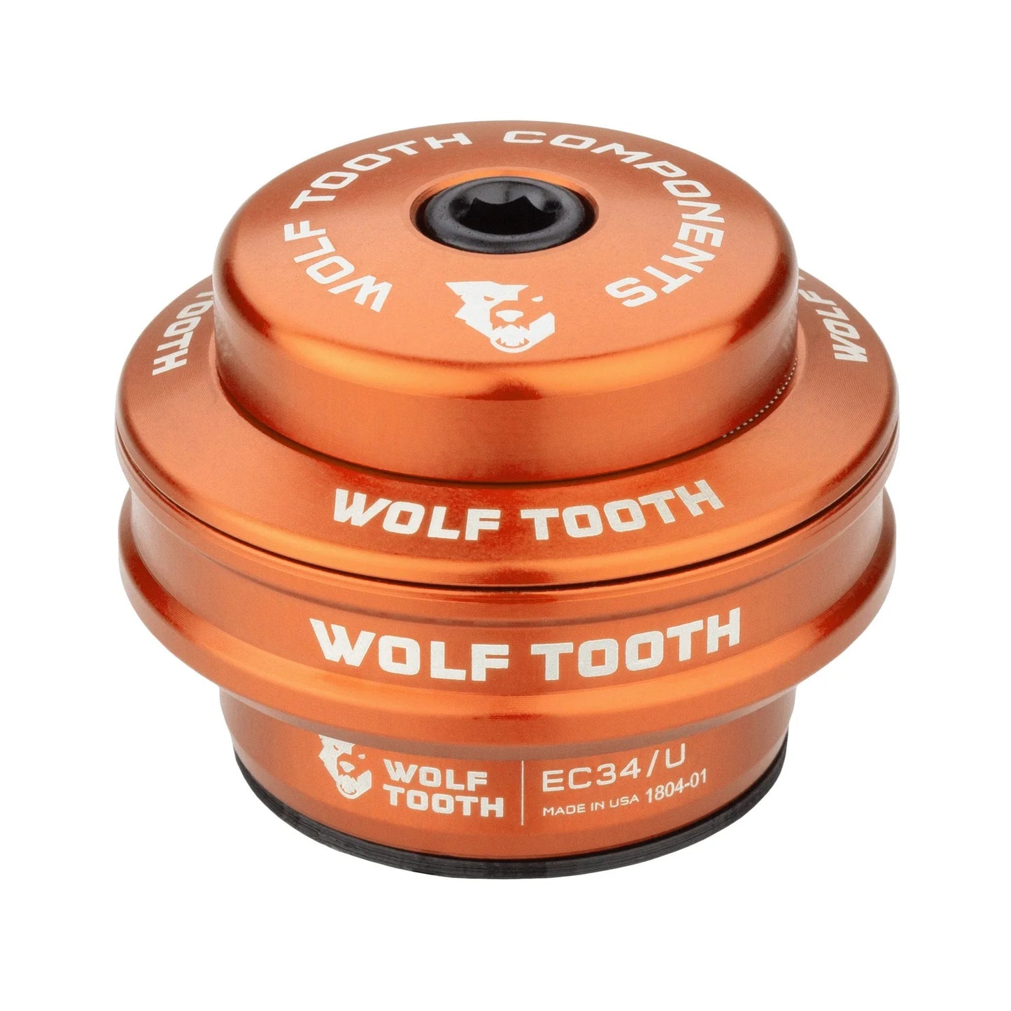 Hohe Lagerschale für externes Steuersatz-Set WOLF TOOTH PREMIUM 1"1/8 EC34 Stack 16 mm Orange