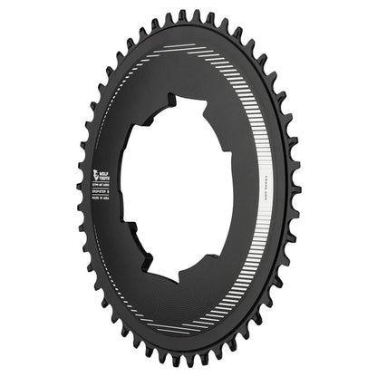 Mono-Kettenblatt 12/13-Gang WOLF TOOTH AERO Sram 107mm Leistungsmesser