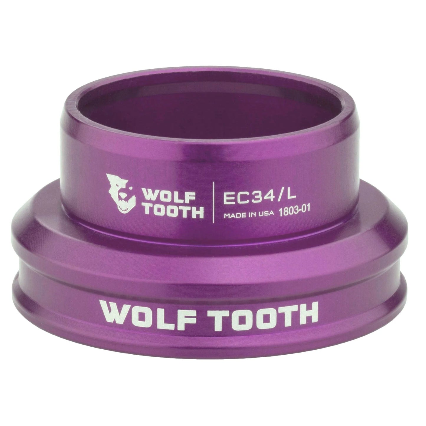 Niedrige Steuerrohrschale für externes Steuersatz-Set WOLF TOOTH PREMIUM 1"1/8 EC34, violett