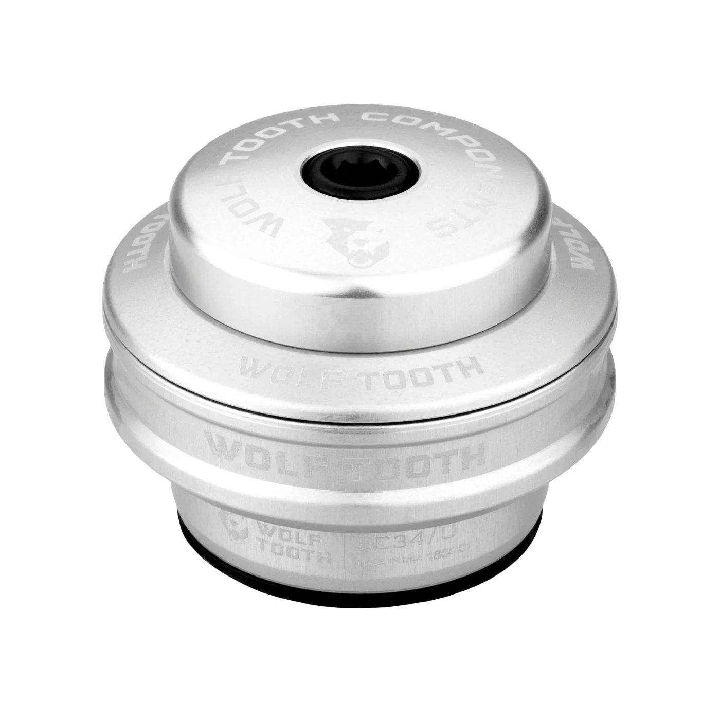 Hohe Lagerschale für externes Steuersatz-Set von WOLF TOOTH PERFORMANCE, 1"1/8, EC34, Stack 16 mm, Silber