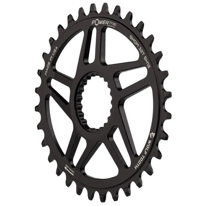 Ovales Mono-Kettenblatt WOLF TOOTH 12V SHIMANO Direct Mount Offset 0mm