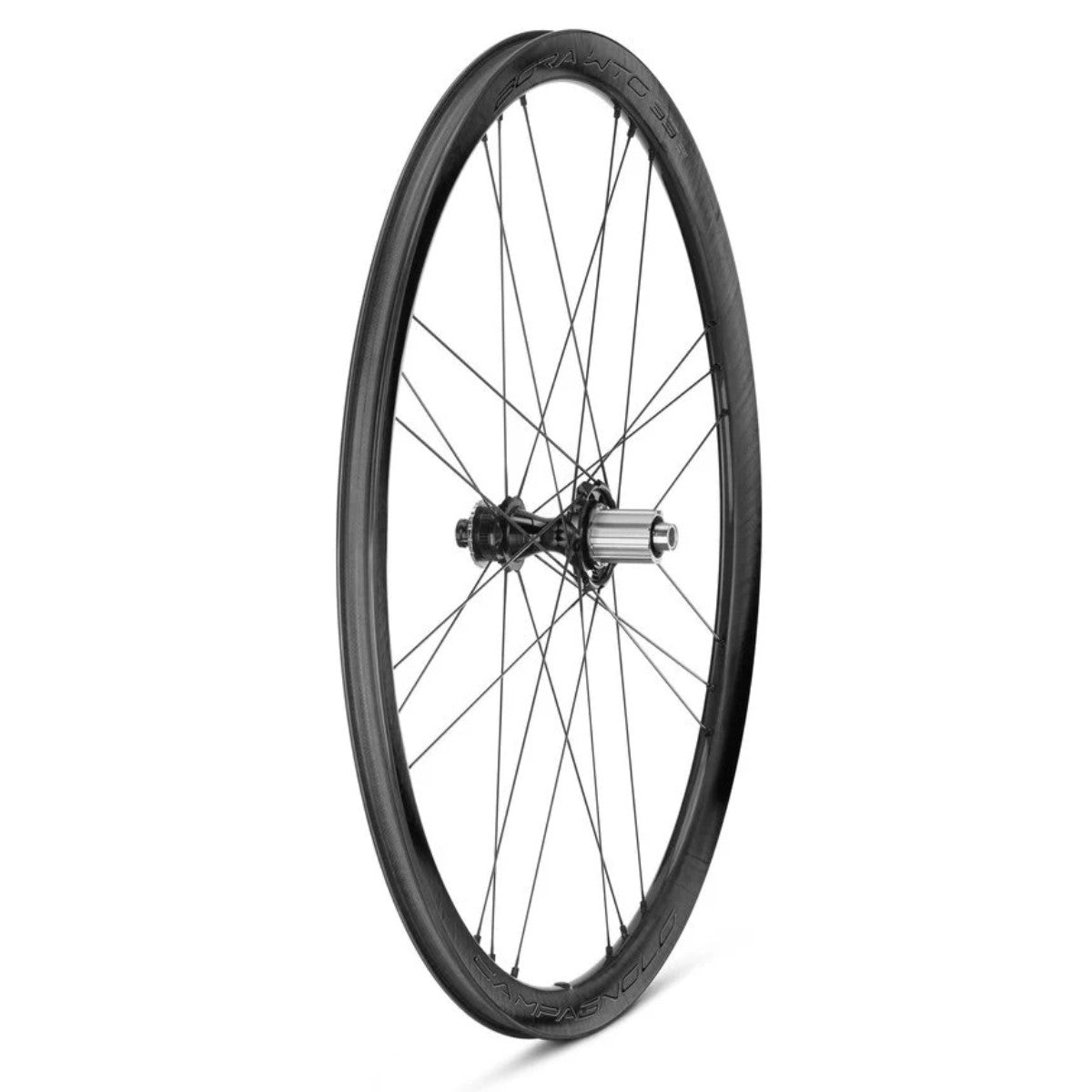 Hinterrad CAMPAGNOLO BORA WTO 33 DISC DARK LABEL mit Bereifung (Center Lock)