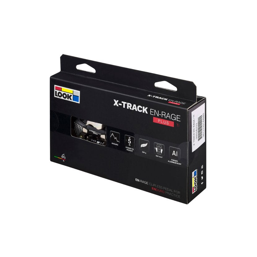 LOOK X-TRACK EN-RAGE PLUS Titanium SPD Pedale, Schwarz