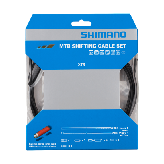 SHIMANO Polymer Mono Umwerfer Kabel- und Hüllen-Kit