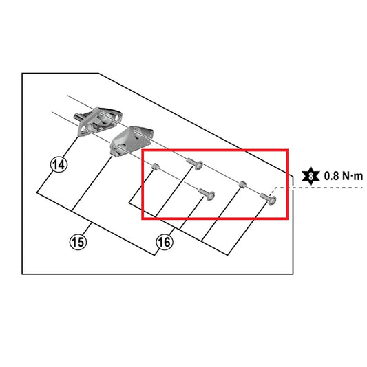 SHIMANO Schraubensatz für Hebel ST-R9120