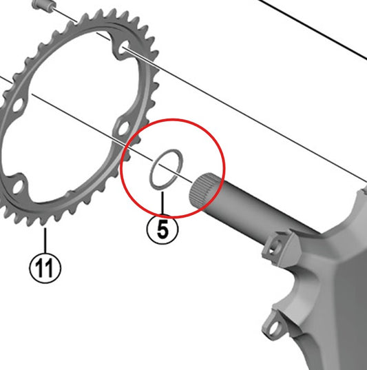 Ring für Tretlager SHIMANO FC-R9200