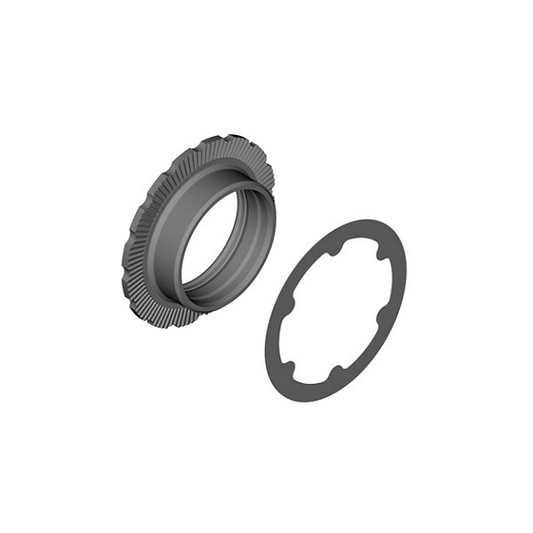 12V SHIMANO XT FC-M8100 Schwarz Tretlagermutter und Unterlegscheibe