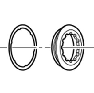 Sicherungsmutter und Unterlegscheibe für SHIMANO CS-9000 Kassette