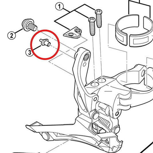 Kabelführung für SHIMANO FD-6800/5800/4700/U5000 Vorderer Umwerfer