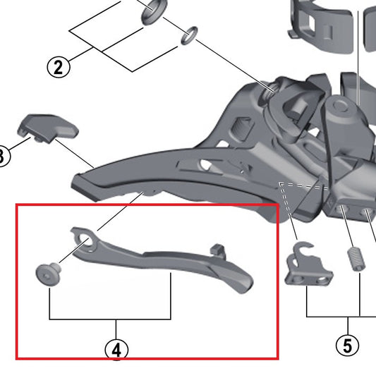 Bremsbelag Gabel Schaltwerk SHIMANO FD-M9025/8025/8020