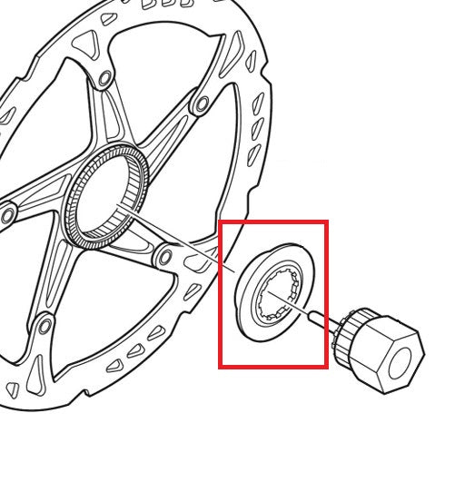 Center Lock Mutter SHIMANO Interne SM-RT81