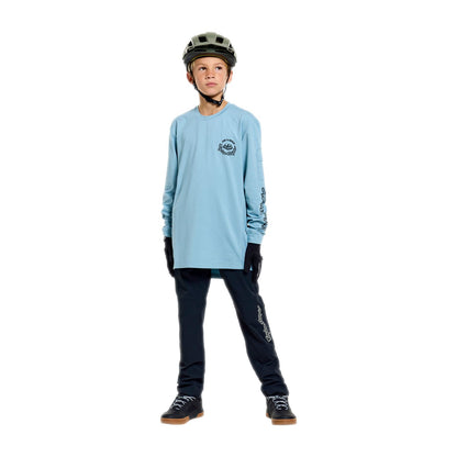Trikot TROY LEE DESIGNS RUCKUS RIDE CARBS Junior Langarm Blau