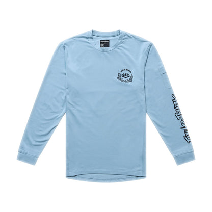 Trikot TROY LEE DESIGNS RUCKUS RIDE CARBS Junior Langarm Blau