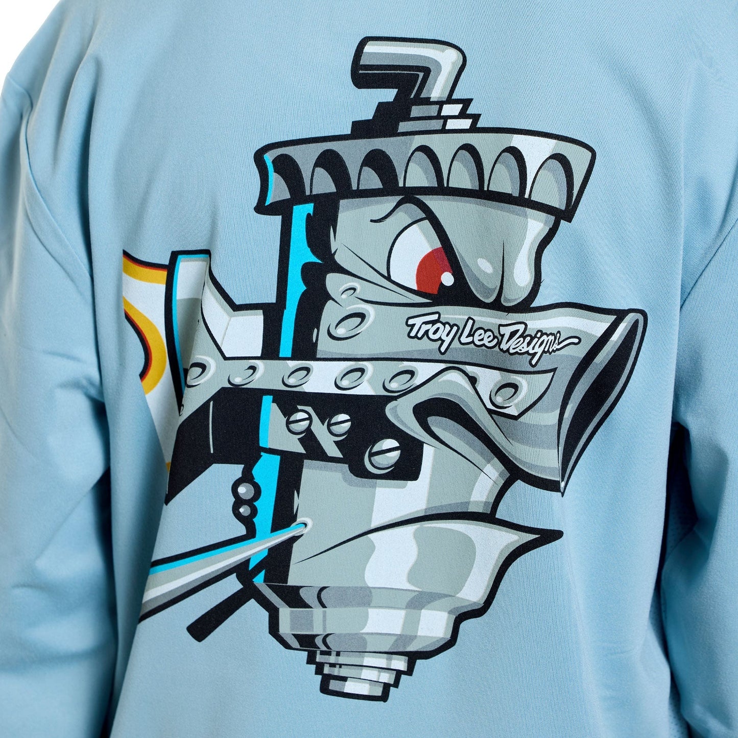 TROY LEE DESIGNS RUCKUS RIDE CARBS Junior Langarm Trikot Blau