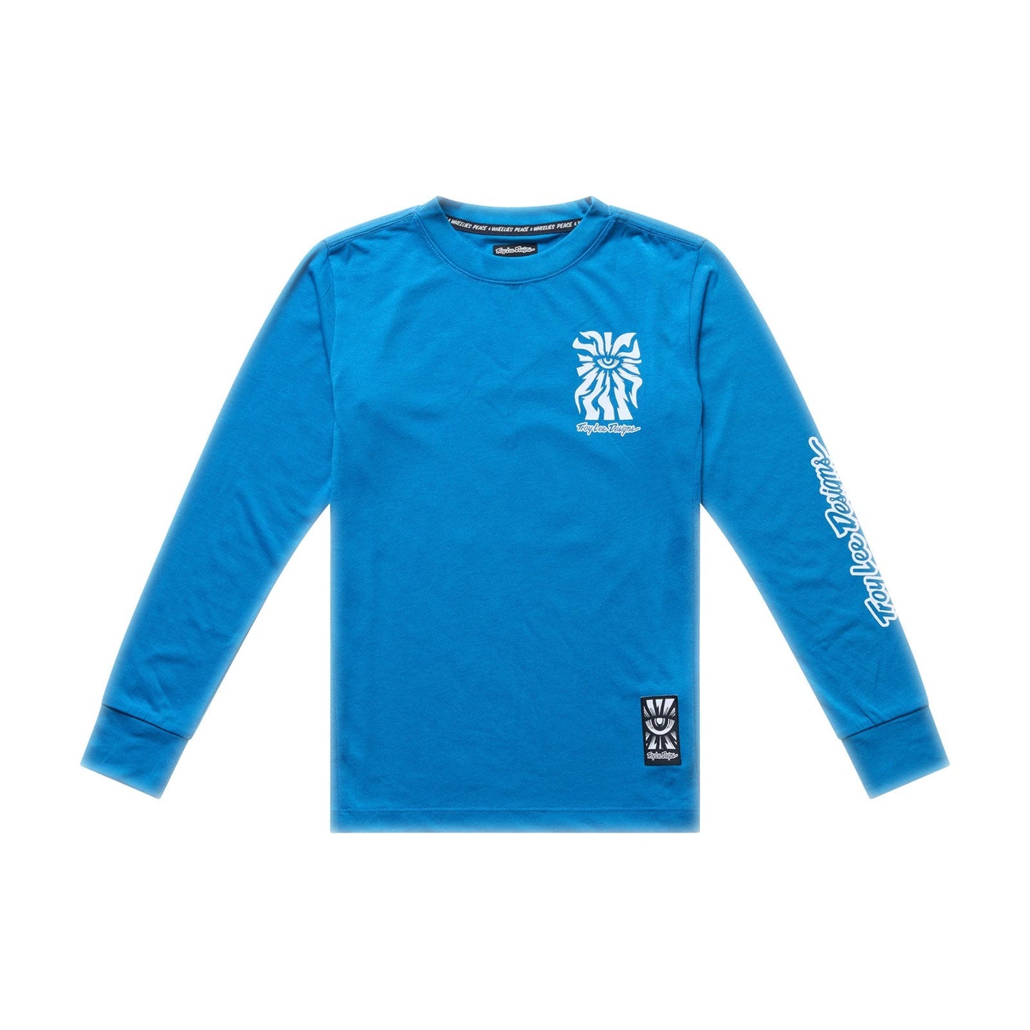 TROY LEE DESIGNS SKYLINE RIDE ONE EYE AERO Junior Langarm Trikot Blau