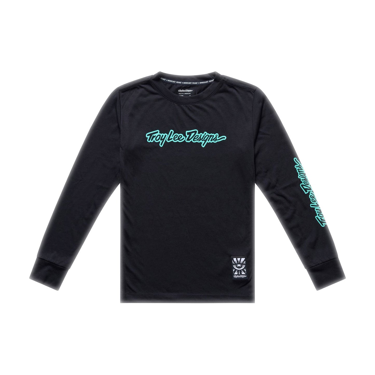 TROY LEE DESIGNS SKYLINE RIDE SIGNATURE Junior Langarm Trikot Schwarz/Grün